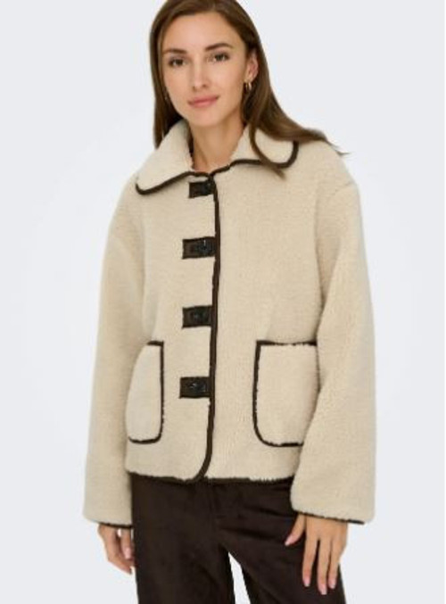 Kadın Jdynoella Teddy Krem Peluş Ceket - 153657773