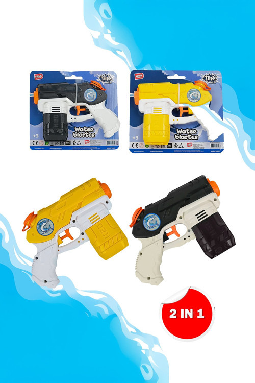 Barracuda 2'li Su Tabancası 16 cm Water Blaster Çocuk Oyuncak Su Tabancası +3 Yaş