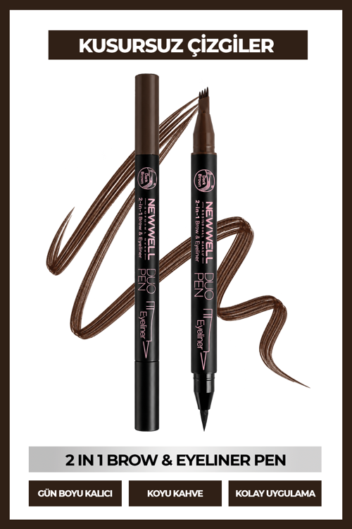 Duo Pen 2-in-1 Brow & Eyeliner Dark Brown 02 2 ml