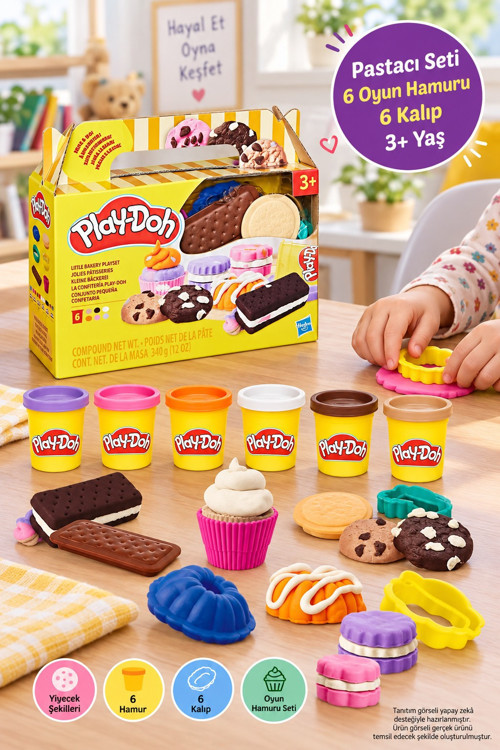 Play-Doh Yiyecek Şekilleri Oyun Hamuru Barbekü Seti 6 Hamur 6 Kalıp