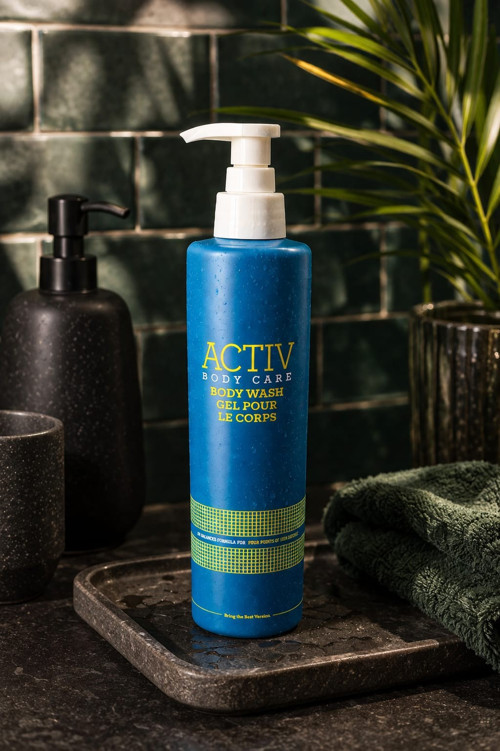 ACTIV Body Care Mavi Ambalajlı Ferahlatıcı Vücut Nemlendirici Duş Jeli 360 ml – Tüm Cilt Tipleri İçin