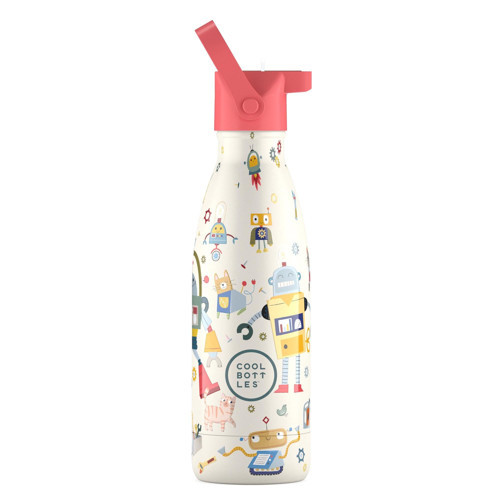 s The Kids Bottle Messy Robots Pipetli Termos Suluk 350 ML