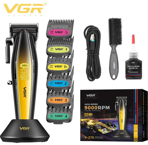V-270 Saç Sakal Tıraş Makinesi 9000 RPM Şarjlı Berber Clipper