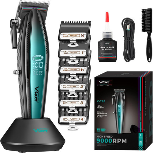 V-270 Saç Sakal Tıraş Makinesi 9000 RPM Şarjlı Berber Clipper