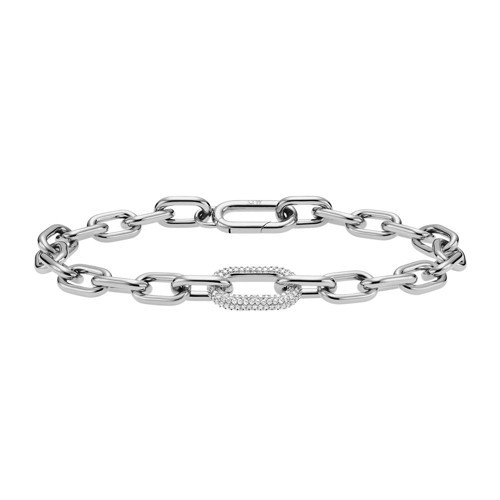 Crystal Link Bracelet Silver
