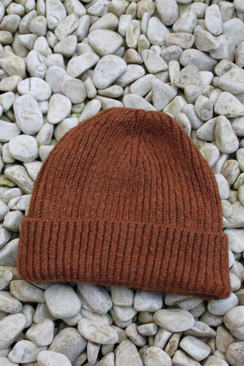 Unisex Tiftik Bere Katlamalı Yıkamalı Triko Örgü Bere Unisex Kışlık Renkli Şapka