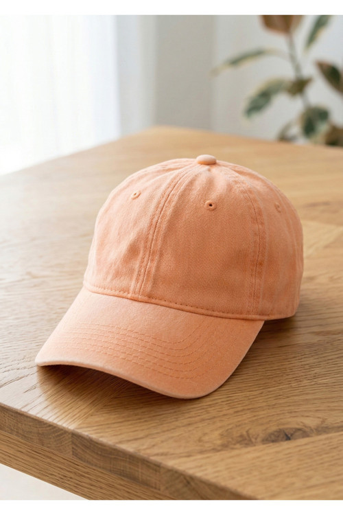 %100 Pamuk Yıkamalı Unisex Basic Şapka Kep