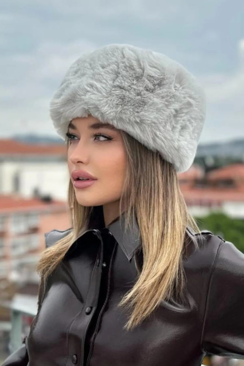 Kışlık Son Trend Kalpak Eskimo Rus Slav Tarzı Suni Kürk Tüylenmez Peluş Kalpak Şapka Bere