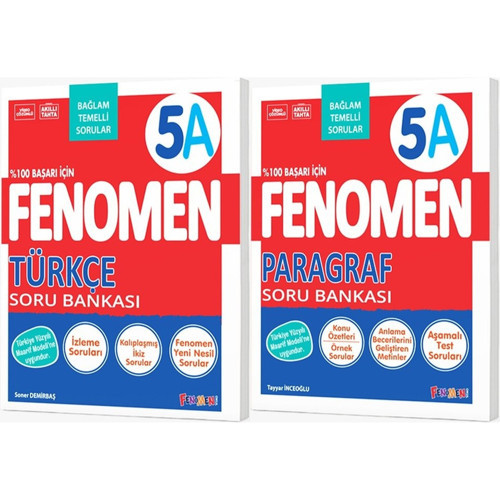 Fenomen Okul 2027 5. Sınıf Türkçe + Paragraf A Serisi Soru Bankası Seti 2 Kitap Maarif Model