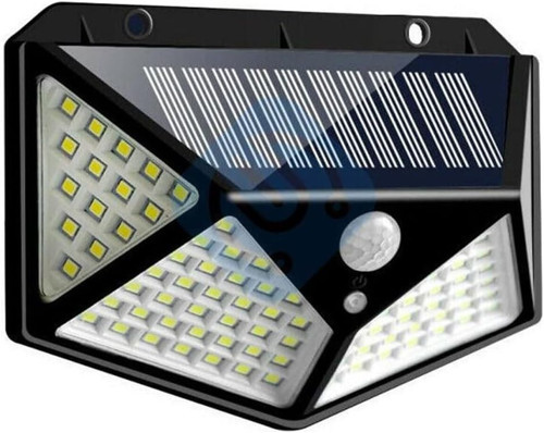 100 Led DIŞ Mekan Solar Aydınlatma Fotoselli Solar Lamba Hareket Sensörlü