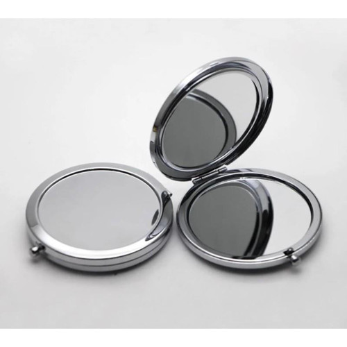 Metal Gri Cep Aynası 12 Adet