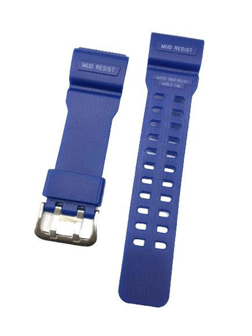 Dun-339 Mavi Yeşil Siyah Renk Silikon Saat Kordonu Kayışı