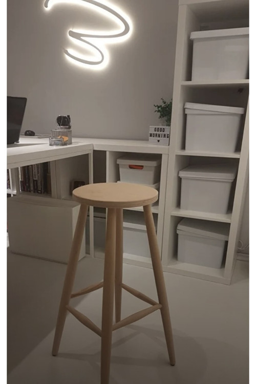 Ahşap Tabure Ham 28*70 Cm