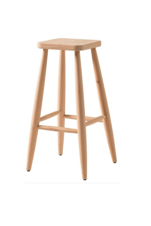 Ahşap Tabure Ham Kare 70 Cm