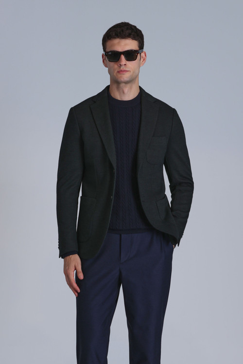 Tress Spor Erkek Blazer Ceket Slim Fit Yeşil