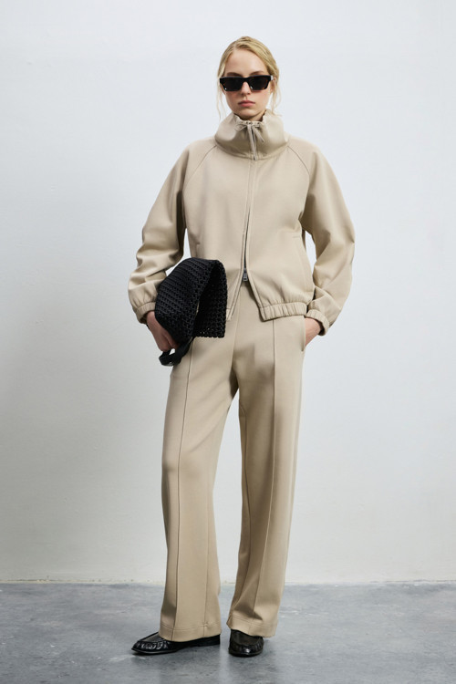Maje Örme Kadın Eşofman Altı Bej