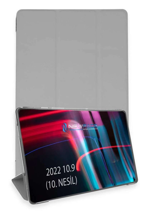 iPad 2025 10.9 10.Nesil (A16) Kılıf Tablet Smart Kılıf - Gri