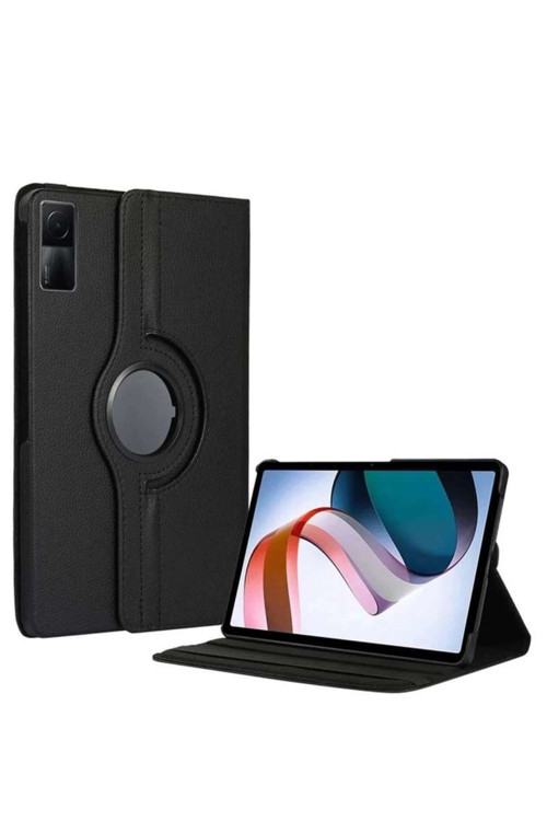 Redmi Pad SE 4G Kılıf 360 Tablet Deri Kılıf - Siyah