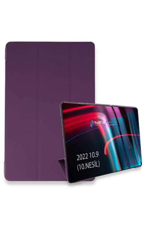 iPad 2025 10.9 10.Nesil (A16) Kılıf Tablet Smart Kılıf - Mor