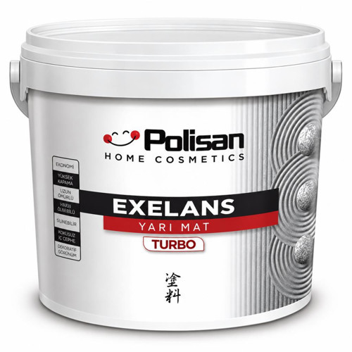 Exelans Turbo Yarı Mat Dış Cephe Boyası 15 Lt Beyaz