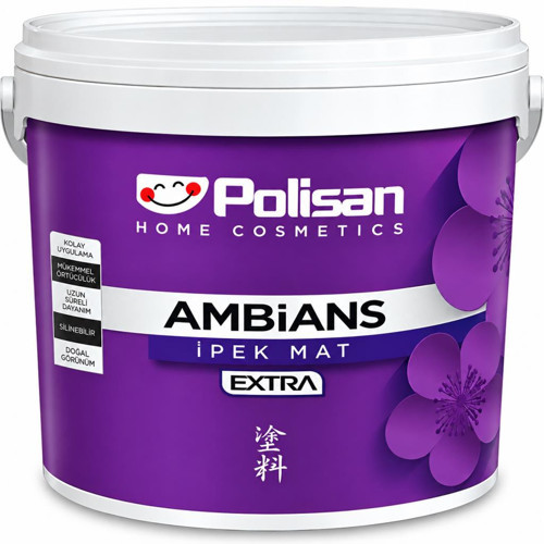 Ambians Extra Silikonlu İpek Mat İç Cephe Boyası 2.5 Lt Sakin Gri