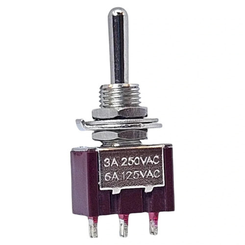 IC-142 Toggle Switch Yaylı On-Off-Mom (Kaliteli) Ø6mm MTS-113