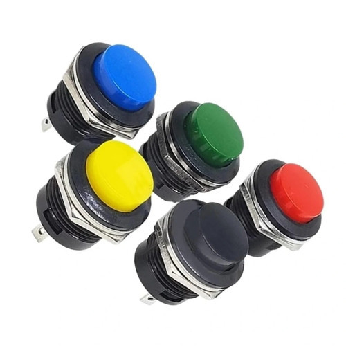 IC-180A 16mm Yaylı Push Buton R13-507 Kırmızı