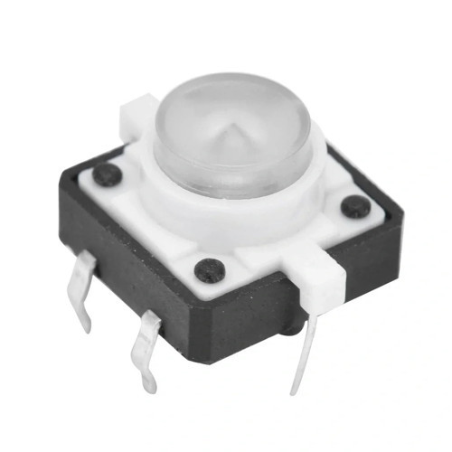 12x12mm Beyaz Led Işıklı Tact Switch