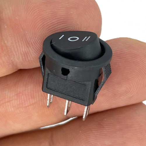 IC-134E-5 Yuvarlak Mini Anahtar ON-OFF-ON 3P