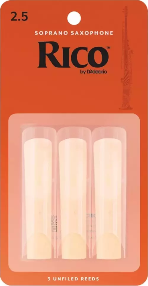D'addario Woodwinds Rico Rıa0325 Soprano Saksafon  Kamışı (3 Lü) No:2.5