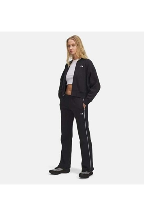 UA Rival Flc Piped Pant Siyah Kadın Eşofman Alt 6003711-003