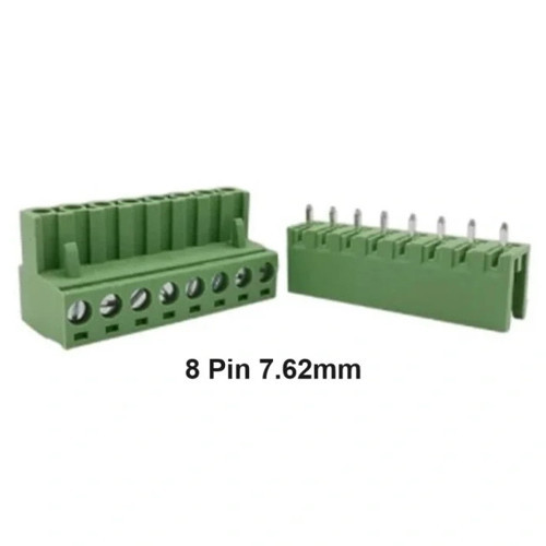 8 Pin 7.62mm Geçmeli 180C Takım Klemens