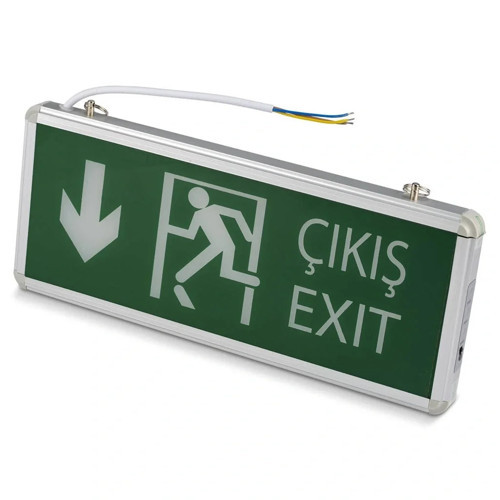 3W Aşağı Çift Yönlü Exit Led Acil Çıkış Armatürü