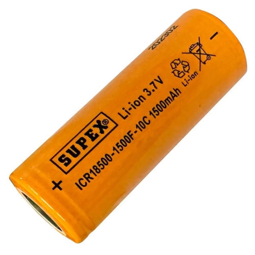 ICR18500 3.7V 1500mAh Li-ion Şarjlı Pil 10C Deşarj Akımı (Başsız)