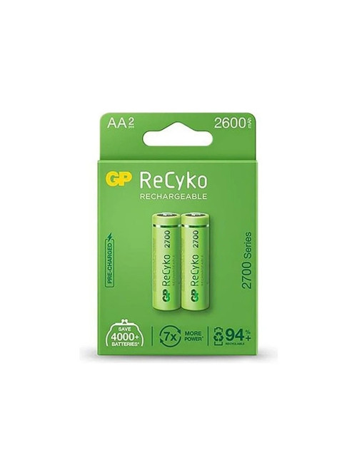 Recyko 2700 Seri 2600 mAh Şarjlı AA Kalem Pil 2'li