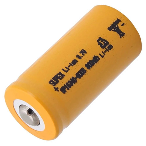 16340 3.7V 800mAh Li-ion Şarjlı Pil (Başlı)