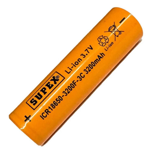 ICR18650 3.7V 3200mAh Li-ion Şarjlı Pil 3C Deşarj Akımı (Başsız)