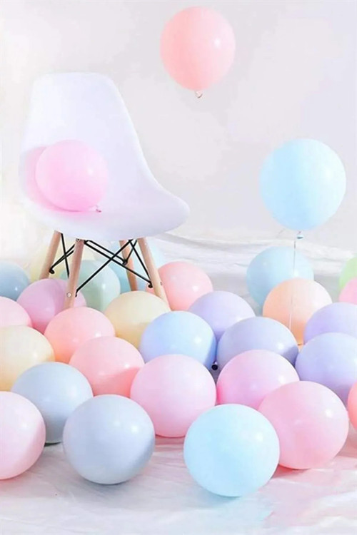 70 Adet Makaron Pastel Karışık Renk Balon