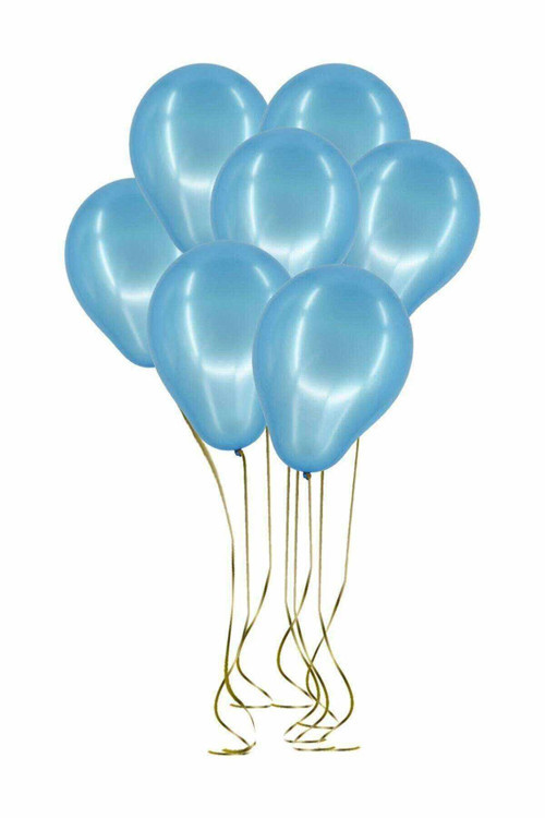 Parlak Metalik Mavi Balon 50 Adet 12 İnç Latex Balon