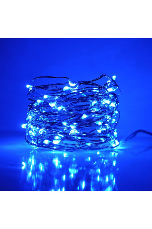 3 Metre Pilli Mavi Peri Led Tel Işık, Dekoratif Mavi Işık - Ferahlık Ve Ruh Dinginliği