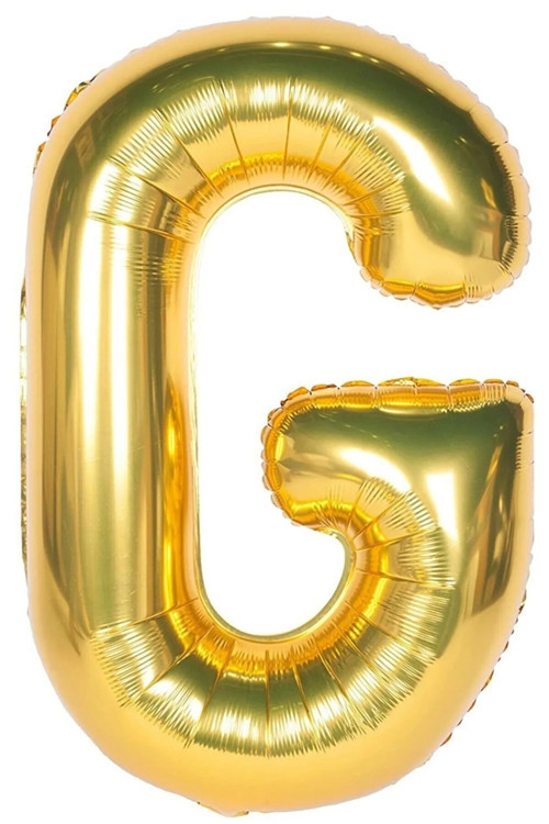 Folyo G Harfi Balon 40 İnç - 100 Cm (1 Metre) Altın Gold Altın Büyük Boy Folyo Balon