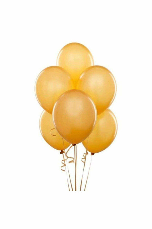 Parlak Metalik Altın Gold Balon 30 Adet 12 İnç Latex Balon