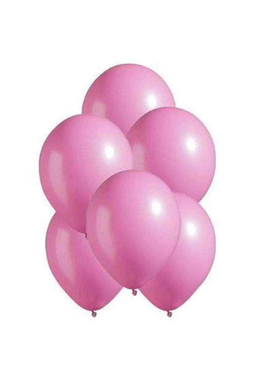 Metalik Pembe Balon 20 Adet 12 İnc Lateks Balon