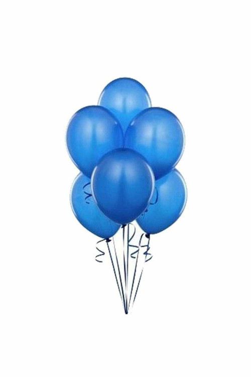 Parlak Metalik Lacivert Balon 80 Adet 12 İnç Latex Balon