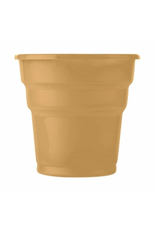 Plastik Bardak 25 Adet Altın Gold İçecek Bardağı 180 Cc Kaliteli Plastik Bardak
