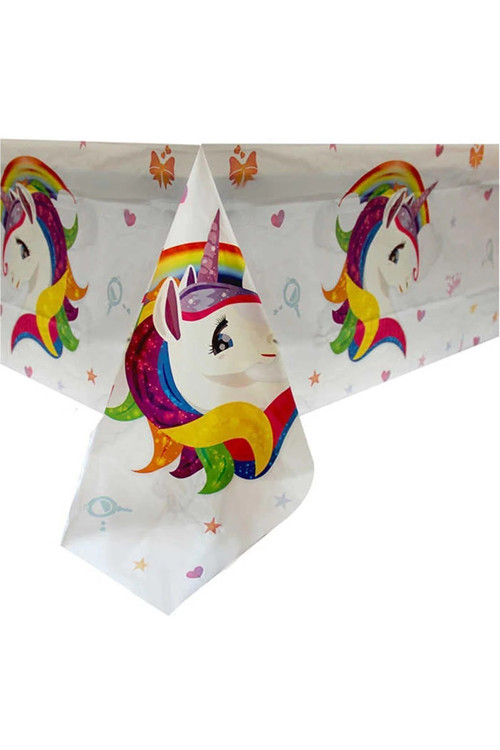 Unicorn Masa Örtüsü 120X180 Cm Doğum Günü Partisi