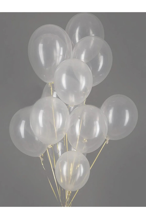 Şeffaf Balon 60 Adet 12 İnç Latex Balon
