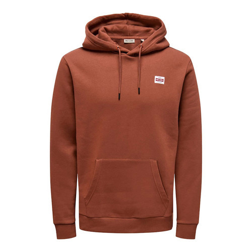 Only&Sons ONSDAWSON REG HOODIE VD Kahverengi Erkek Sweatshirt 22033194