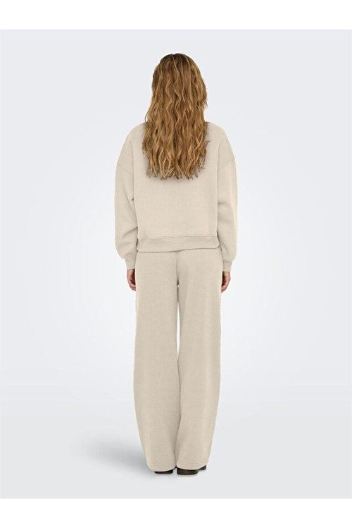 ONLBEST L/S CREW NECK SWT NOOS Bej Kadın Sweatshirt 15338727