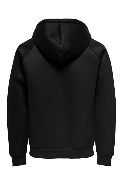 Only&Sons ONSBOBBEY SCUBA FULL ZIP HOODIE SWEAT Siyah Erkek Sweatshirt 22031823